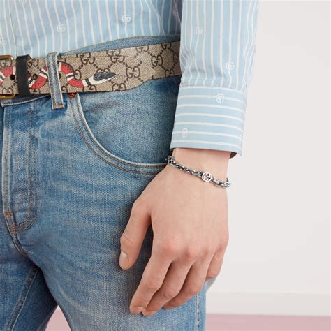 gucci print bracelet|Gucci interlocking bracelet.